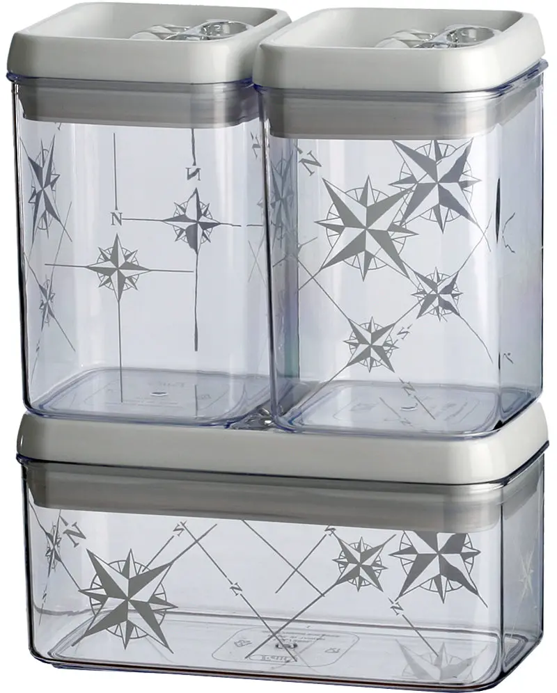 2-Piece Round Kitchen Canister Set – Food-Safe Storage Duo 1