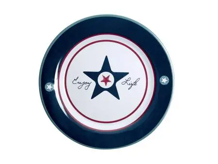 6-Piece Blue Dinner Plate Set – Modern Flat Plate Assortment 1