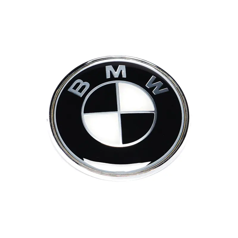 74Mm Stealth-Style Black/White Bmw Trunk Badge – Universal Fit For 1–8 Series & M Vehicles 1