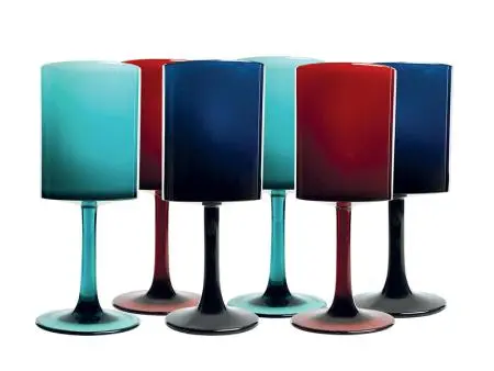 Acqua Collection – Set Of 6 Colorful Water Glasses (Model 26103) 1