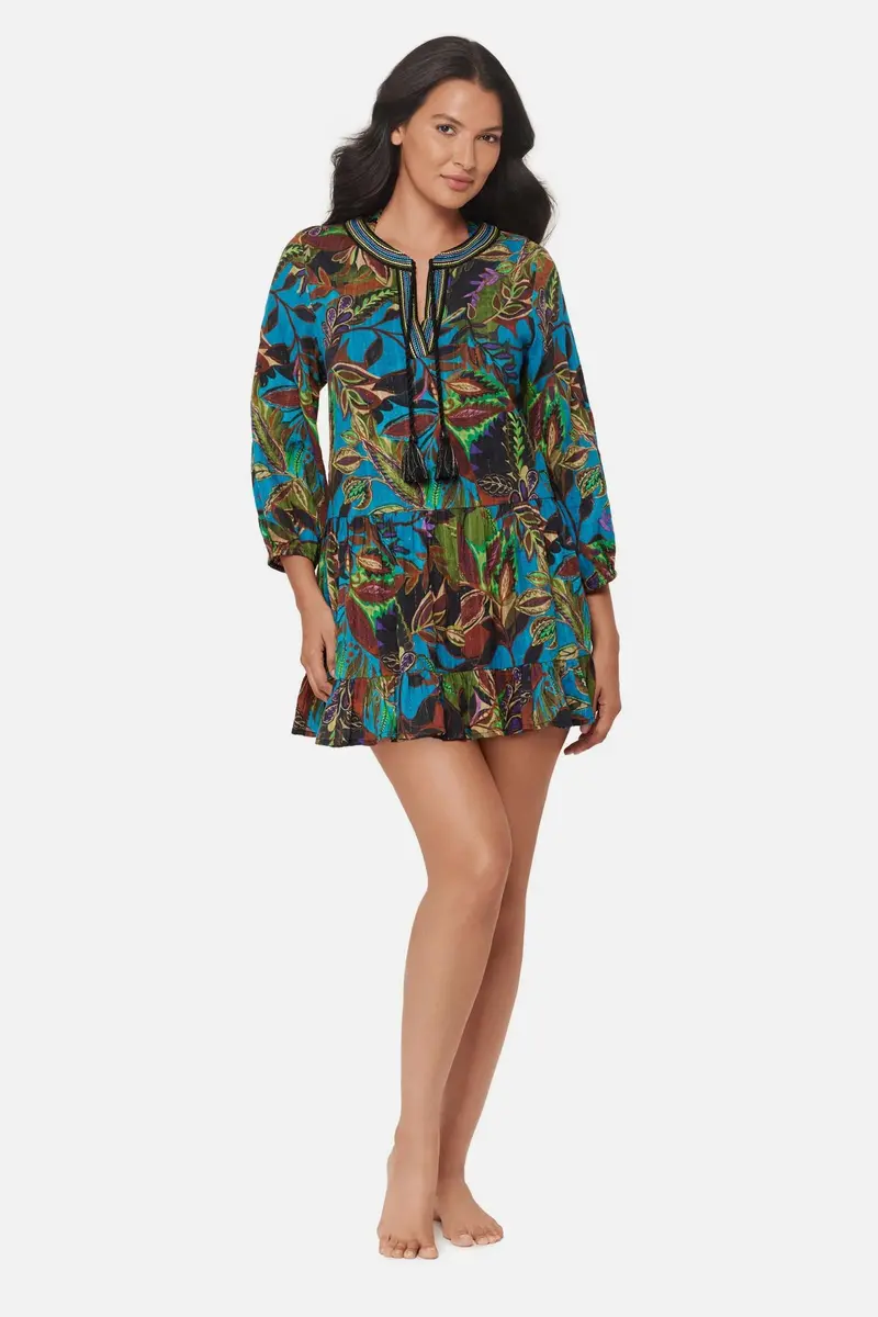 Amazonia Print Beach Dress Cover-Up 1
