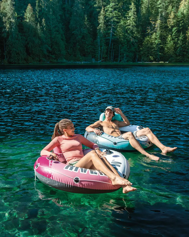 Aqua River Run Inflatable Lake Tube – Single-Rider Floating Tube 1