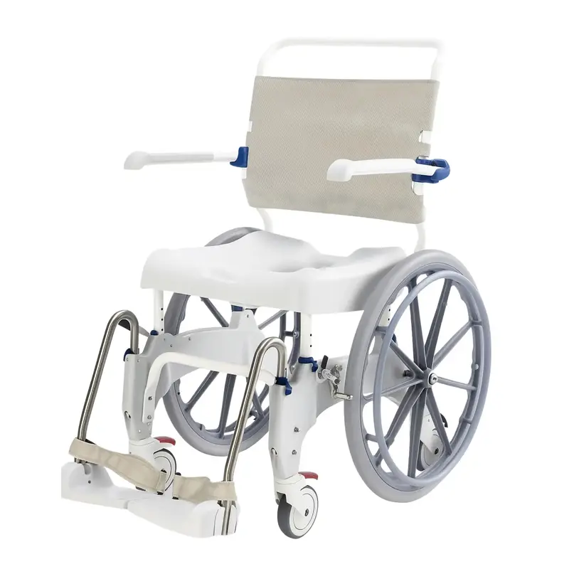 Aquatec Ocean Ergo Spxl Self-Propelled Shower Commode Chair – Wide Back Support 1