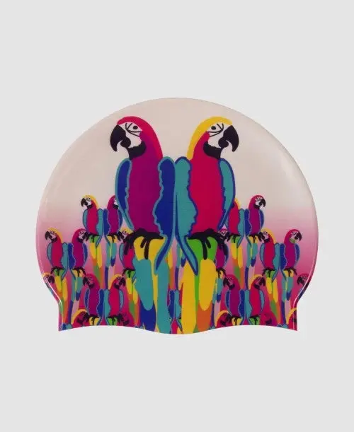 Arena Hd Silicone Swim Cap – Tropical Delight Print 1