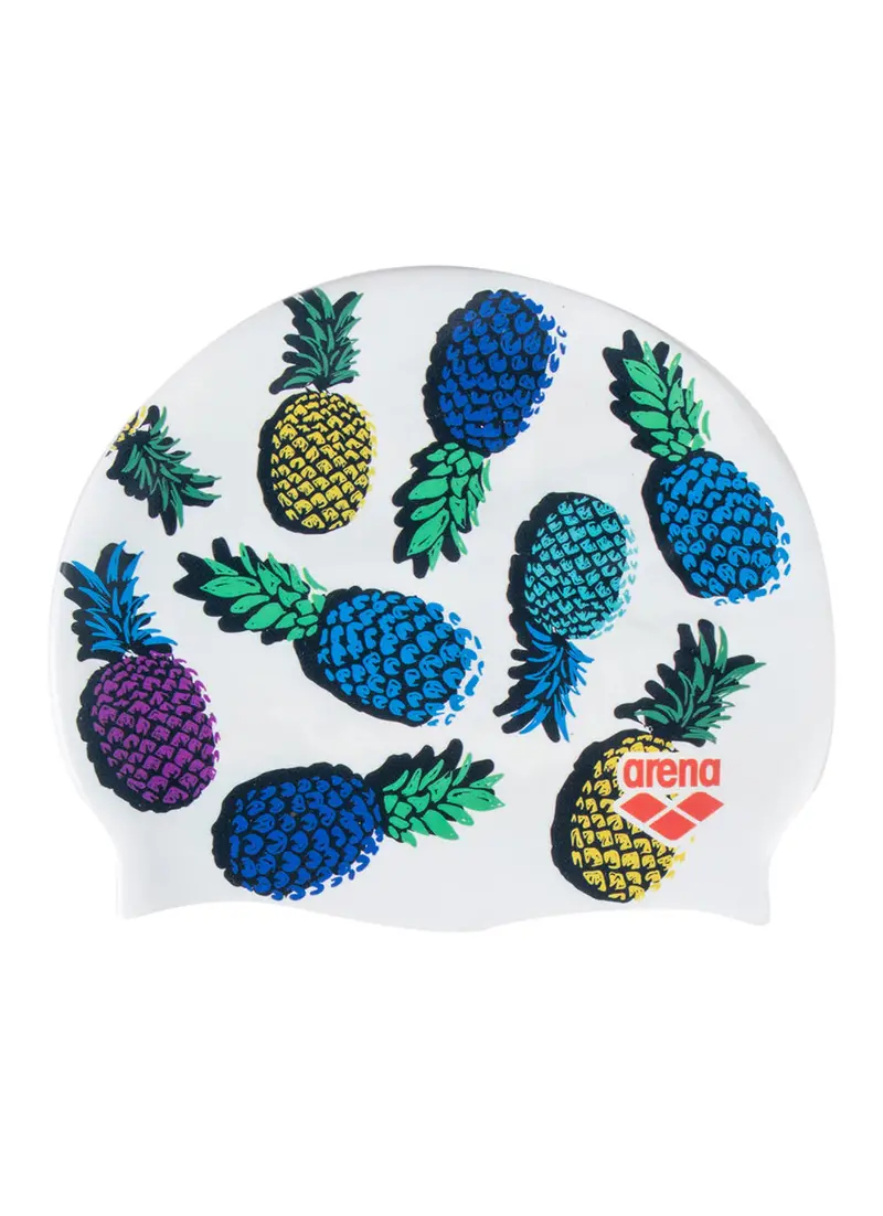 Arena Hd Silicone Swim Cap – Tropical Pineapple Design 1