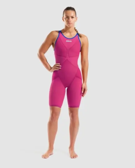 Arena Powerskin Veloce Violet Surge Open-Back Kneeskin 1