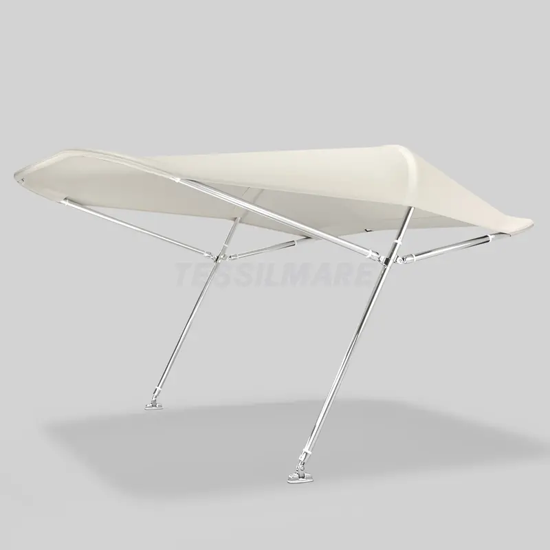 Aria White 3-Arch Bimini Top – 200 Cm Width 1