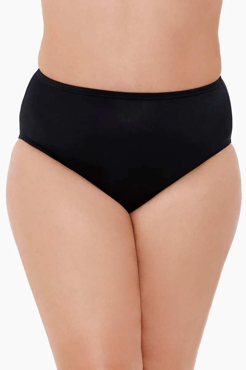Basic Pant-Style Swim Bottom – Plus Size 1