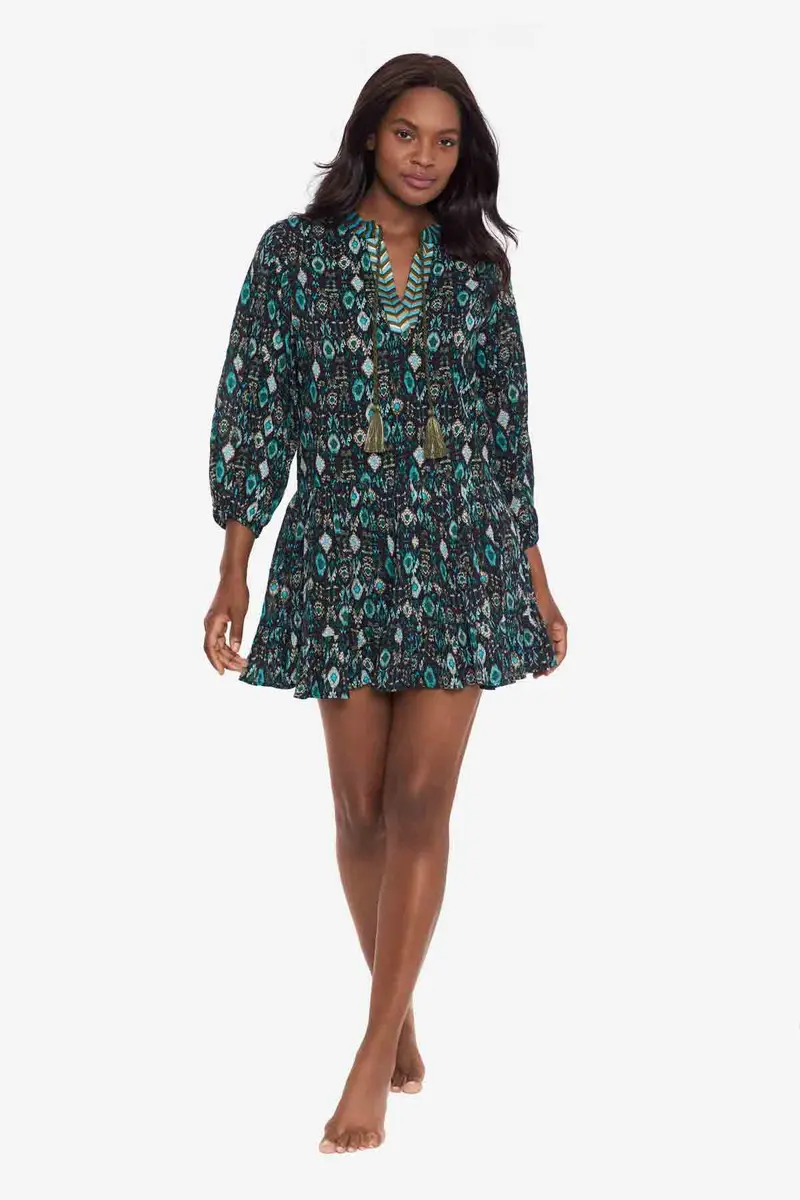 Bijoux Print Beach Dress Cover-Up 1