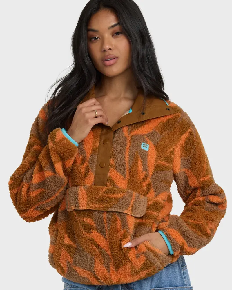 Billabong A/Div Switchback Mock Neck Pullover Sweatshirt 1