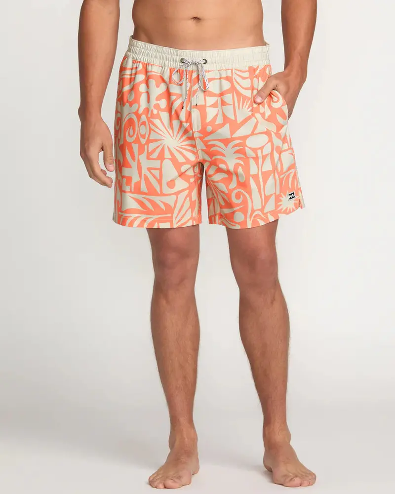 Billabong Good Times Layback Trunks – Coral Hue 1