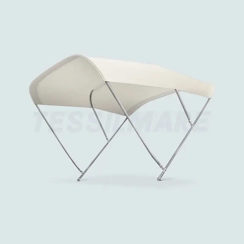 Biminox White 3-Arch Bimini Top – 245 Cm Width 1