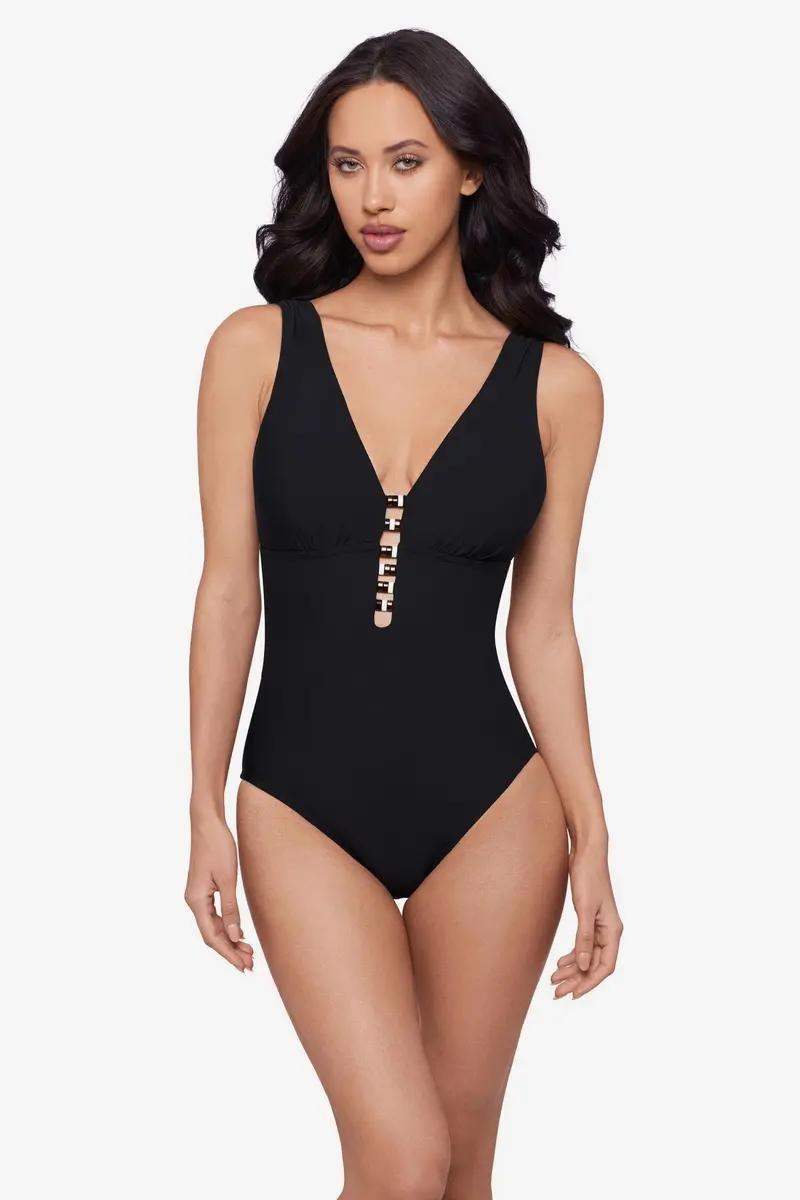 Black Darly One-Piece Swimsuit 1