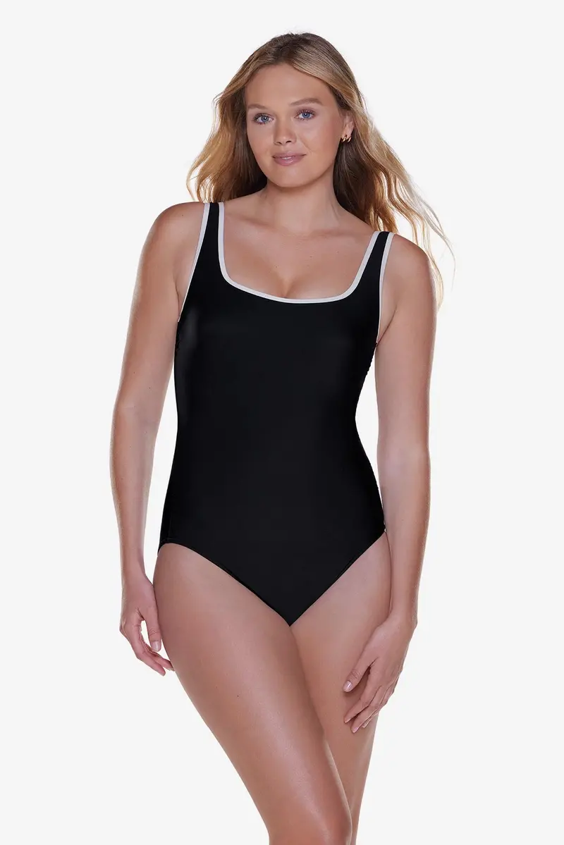 Black Gem High-Support One-Piece Swimsuit 1