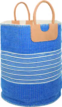Blue Laundry And Shoe Storage Bin – Ø40 Cm × H50 Cm 1