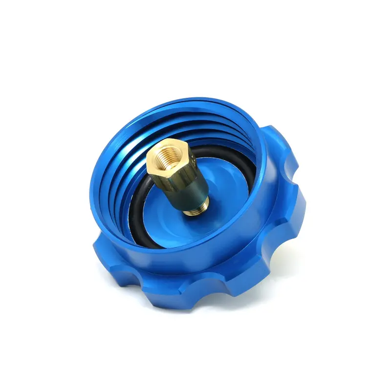 Bms Billet Water Injection Tank Cap With Integrated Safety Check Valve 1