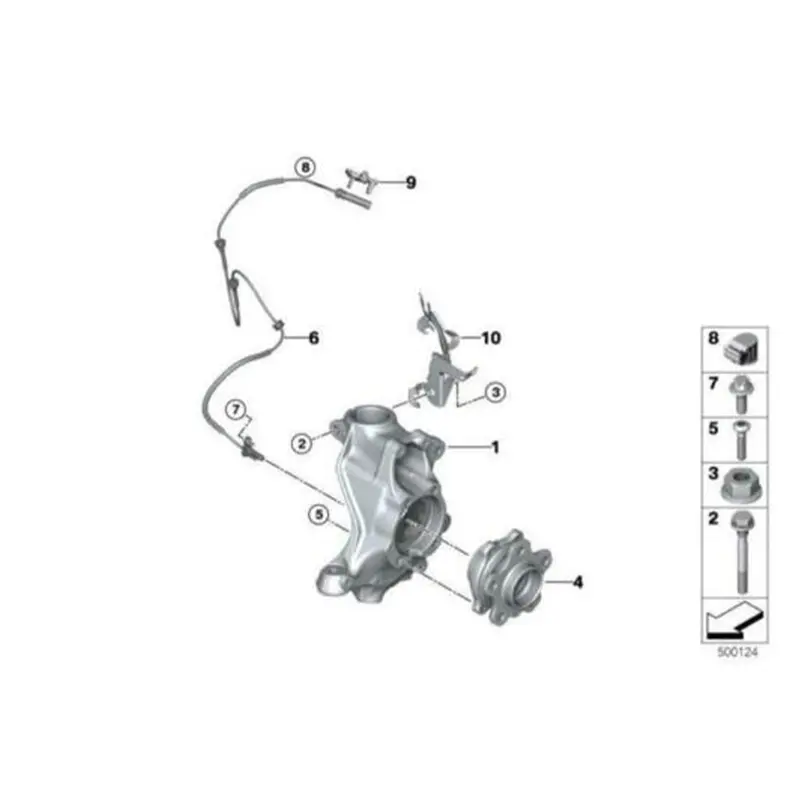Bmw G-Series Wheel Speed Sensor – Genuine M Performance Replacement Part (34521544002) 1