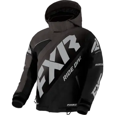 Boost Youth Insulated Jacket – Charcoal Gray 1