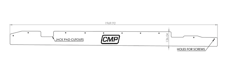 Cad Design File: E46 Side Skirt Extension Panels 1