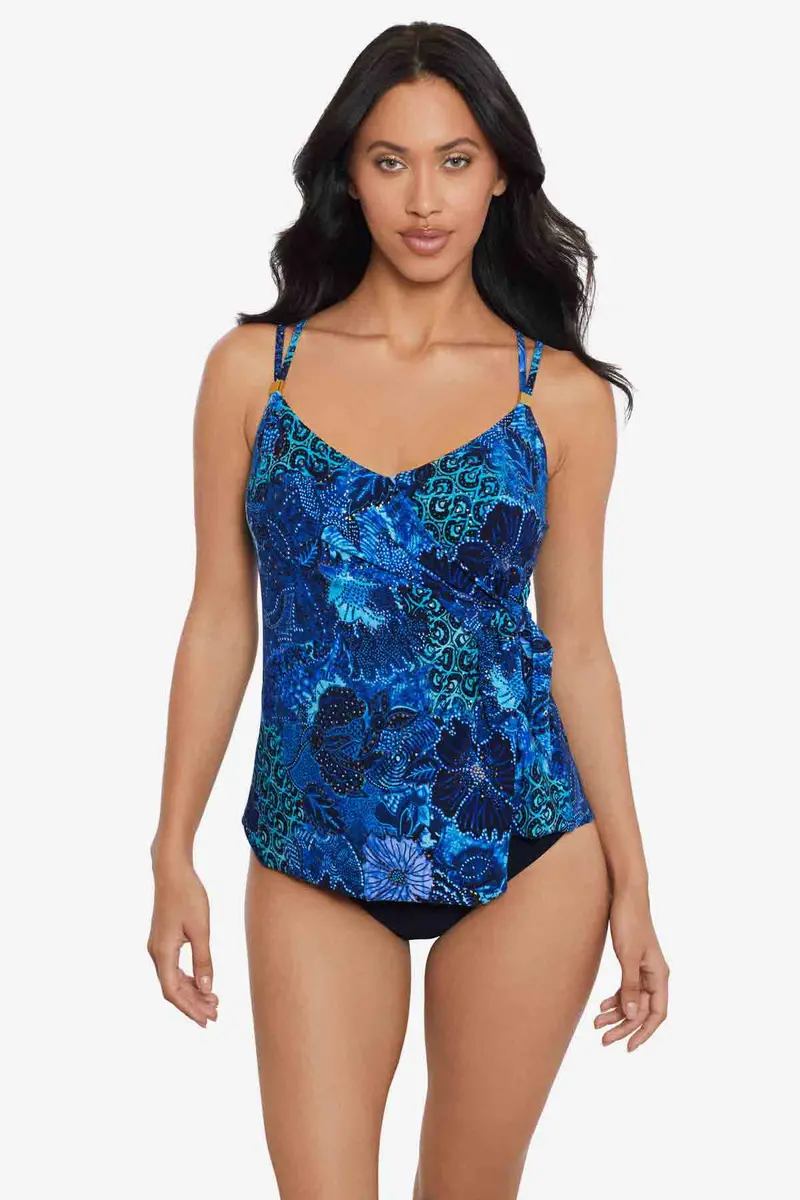 Carma Tankini Top In Jewels In The Nile Motif 1