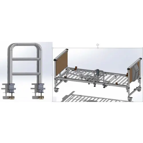 Clamp-On Grab Rail For Sigma Beds – Tool-Free Installation 1