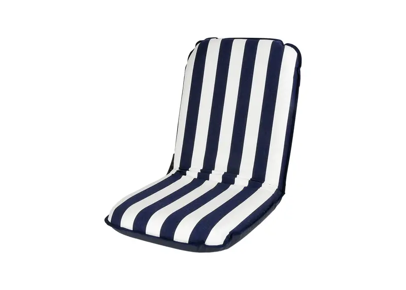 Comfort Seat Classic Adjustable Chair – White & Blue Ergonomic Design 1