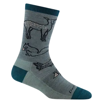Darn Tough Women'S Woodland Creatures Lifestyle Sock – Lightweight Crew Design 1