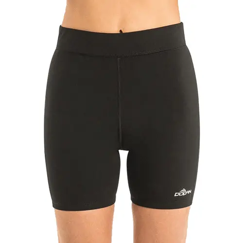 Dolfin Aquashape Black Mid-Length Swim Short For Women 1