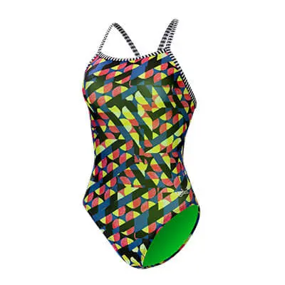 Dolfin Uglies Gamescape Graphic V-Back Athletic Swimsuit 1
