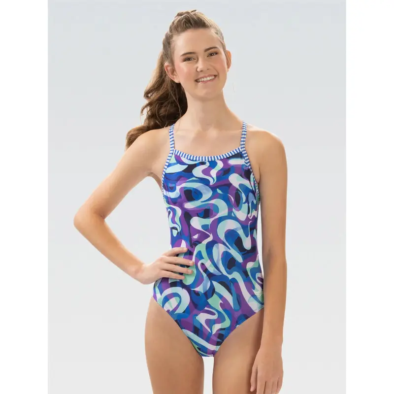 Dolfin Uglies Groovy Retro-Inspired V-Back Swim Suit 1