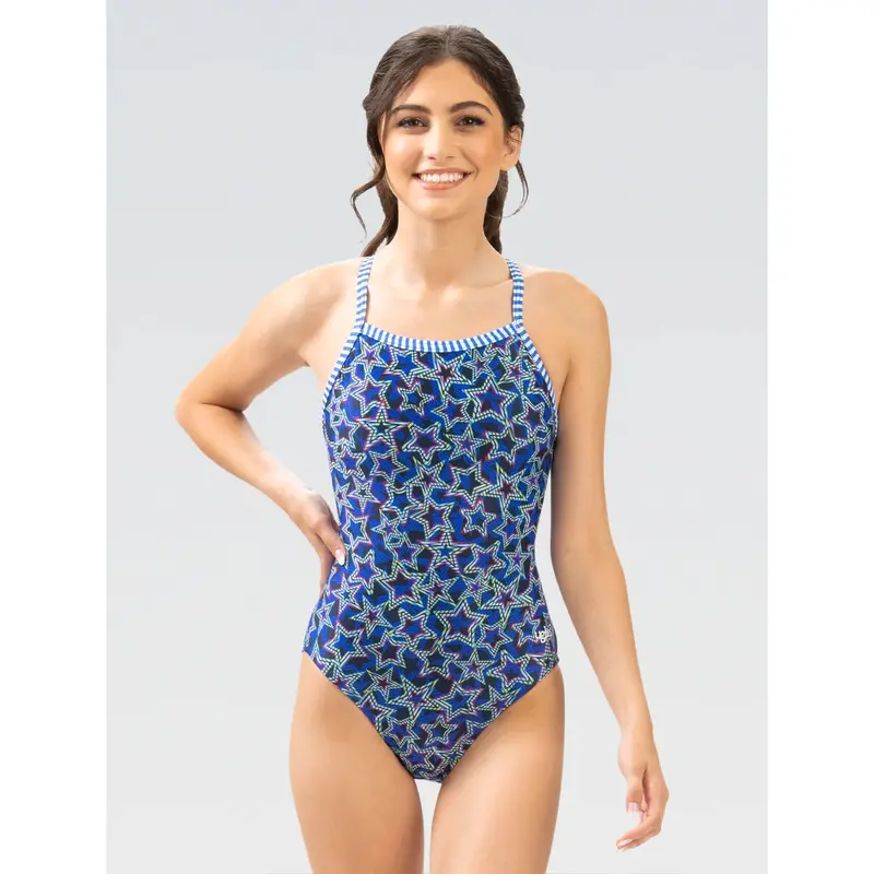 Dolfin Uglies Star-Spangled V-2 Back One-Piece Swim Suit 1
