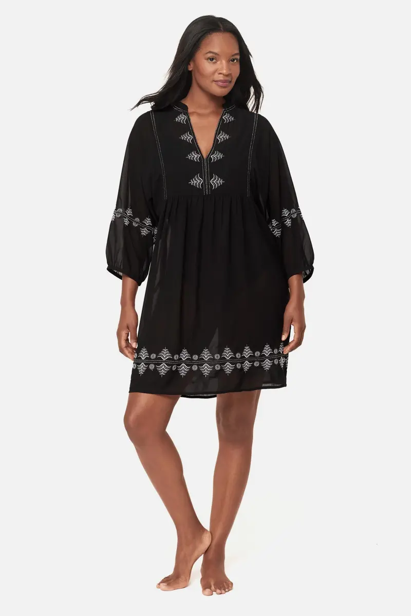 Elysium Print Beach Dress Cover-Up 1