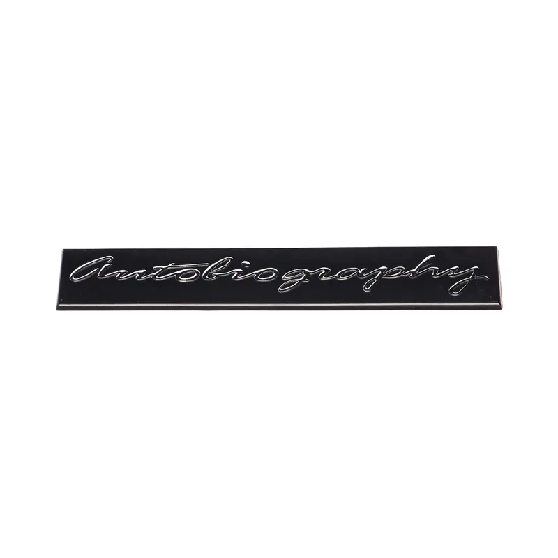 Emblex Autobiography-Style Gloss Black Rear Trunk Badge For Range Rover Sport L494 1