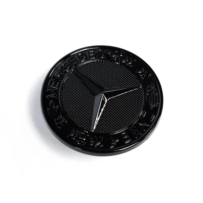 Emblex Gloss Black Hood Emblem – Mercedes-Benz Amg Badge For C-Class & E-Class (C43/C63 S, E43/E53/E63 S) 1