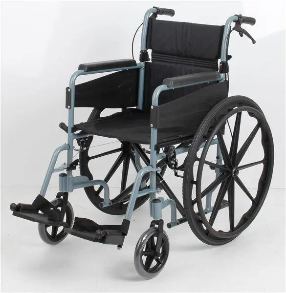 Escape Self-Propelled Standard Wheelchair – Silver And Blue 1