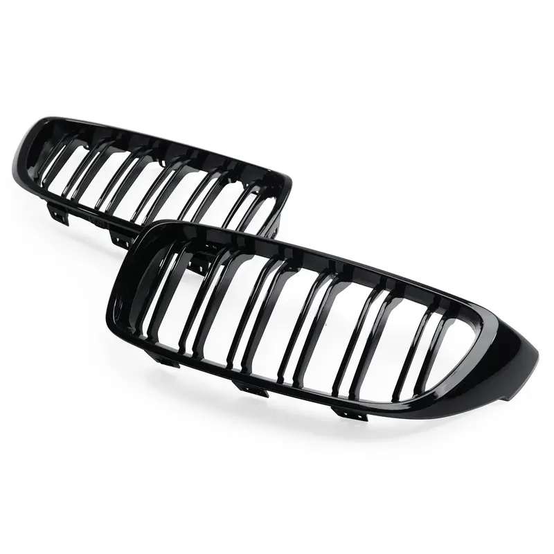Exon Gloss Black M3/M4-Inspired Twin-Slat Grille For Bmw 4-Series F32 1