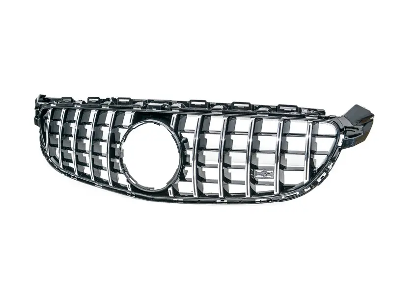Exon Gloss Black Panamericana Gt Grille With Chrome Trim – Mercedes-Benz C-Class (W205, 2015–2021), Includes C43 Amg & All Gasoline Variants 1