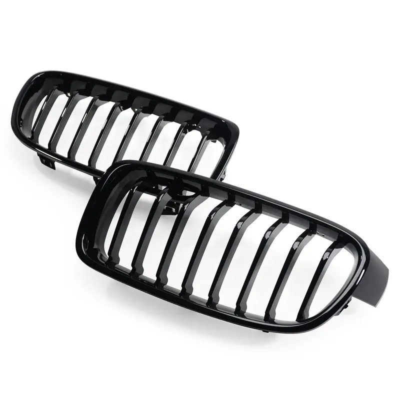 Exon Gloss Black Single-Slat Grille For Bmw F30 3-Series 1