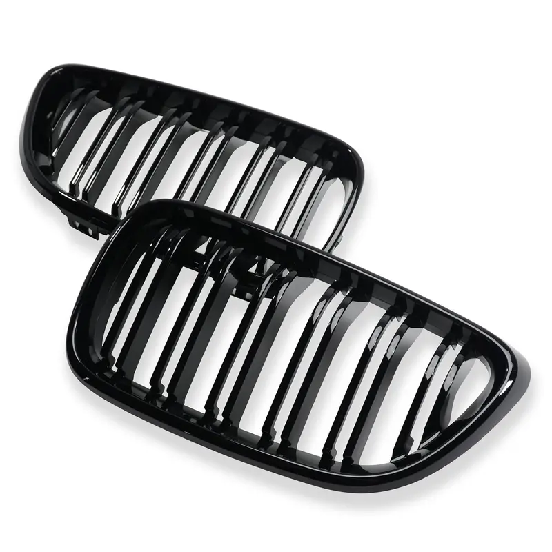 Exon Gloss Black Twin-Slat Front Grille For Bmw 2-Series F22/F23 Coupe & Convertible 1