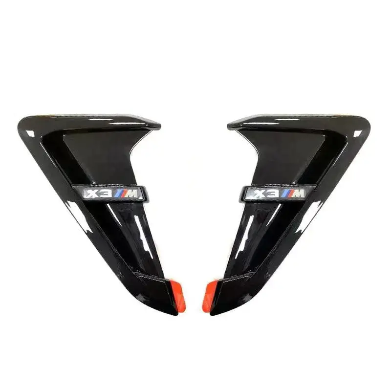 Exon Gloss Black X3M-Inspired Side Vent Fender Trim For Bmw X3 G01 1