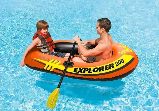 Explorer-Themed Inflatable Boat Play Set 1