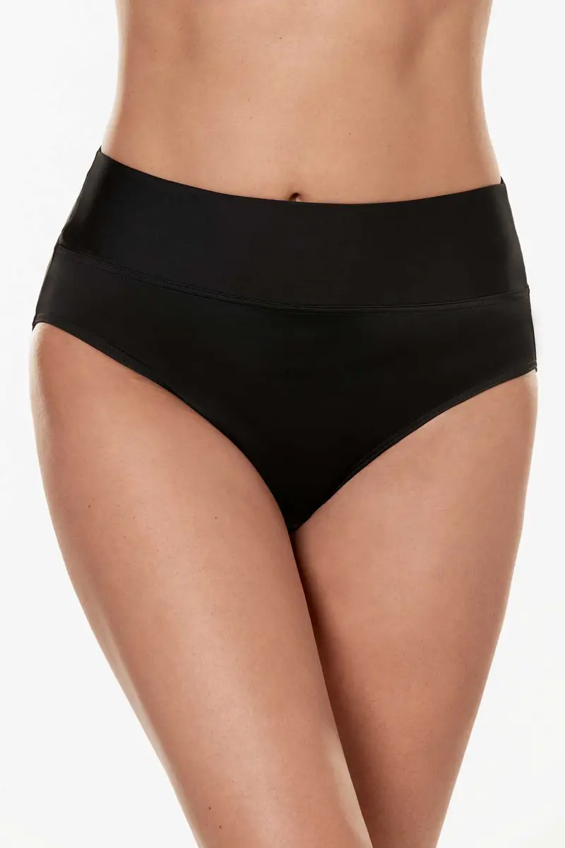 Foldover Waistband Swim Pant Bottom 1