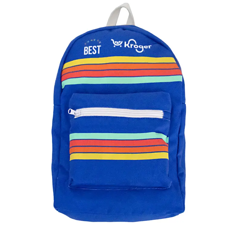 Full-Color Recycled Canvas Backpack - Kmd-150 1