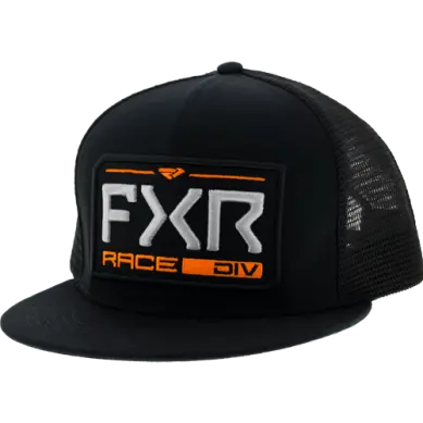 Fxr Adult Race Division Beanie – Black And Orange Performance Headwear 1