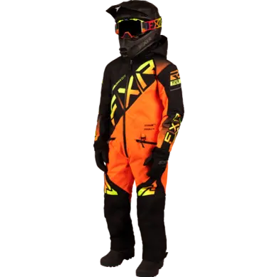 Fxr Child Cx One-Piece Snowsuit – Black/Inferno 1