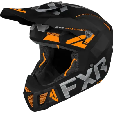 Fxr Clutch Evo Helmet – Black And Orange Performance Model 1