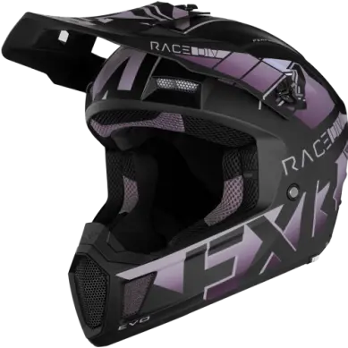 Fxr Clutch Evo Helmet – Grape Colorway For Youth Or Adult Riders 1