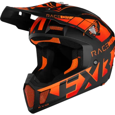Fxr Clutch Evo Motocross Helmet – Orange 1