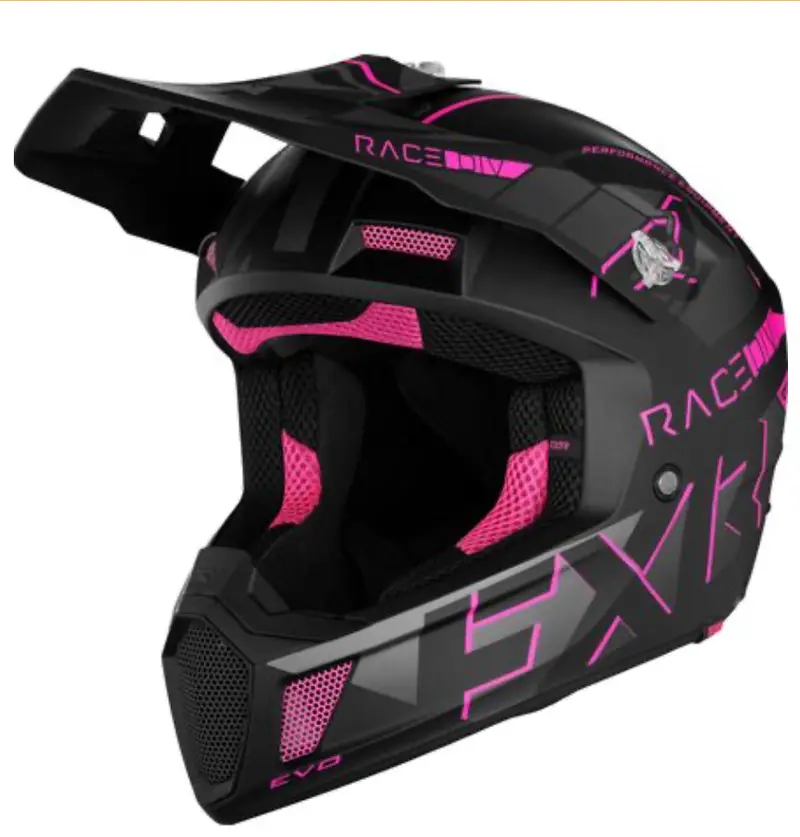 Fxr Clutch Evo Motorcycle Helmet In Electric Pink 1