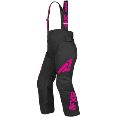 Fxr Clutch Youth Cargo Pants – Black & Fuchsia 1